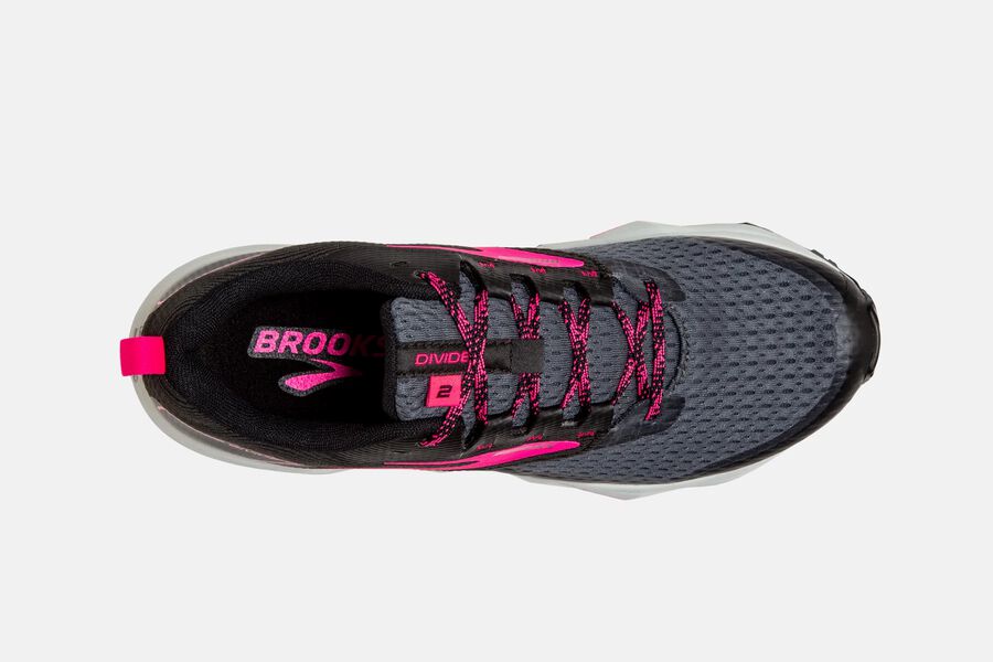 Brooks Divide 2 Trail Running Shoes - Womens - Black/Pink - JB2158469